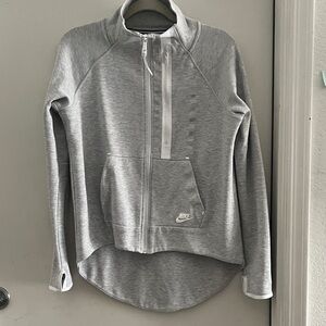 Nike Women's Light Gray Full-Zip Jacket